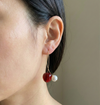Pearl Cherry Drop Earrings