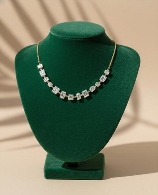 Stone Stud Gema Necklace