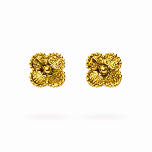 Gold Clover Earring