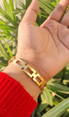 Gold Link Bangle