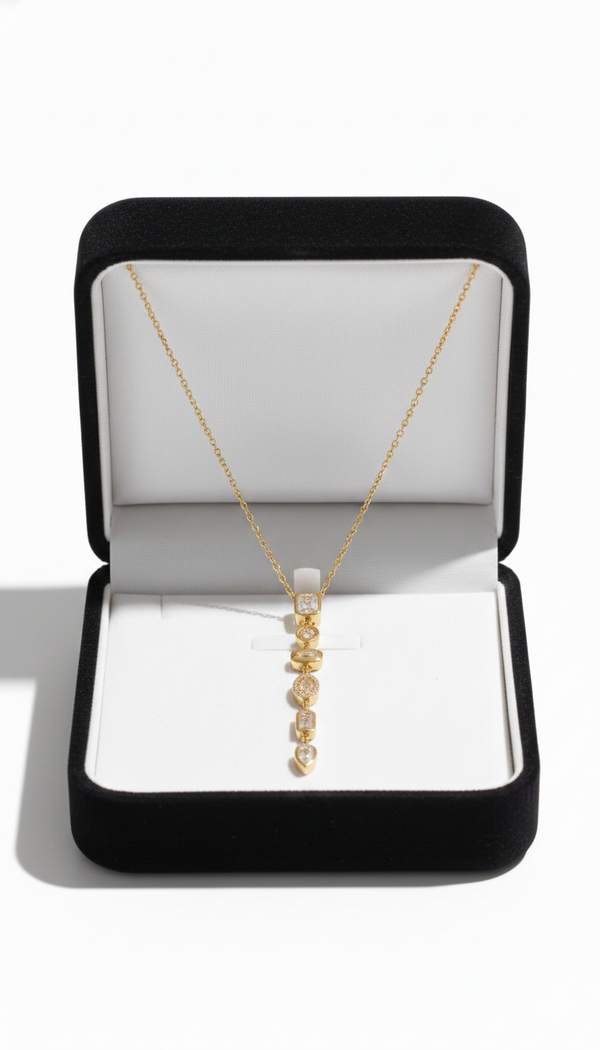 Zircon Studded Necklace