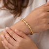 Solid Gold Studded Beads Bracelet