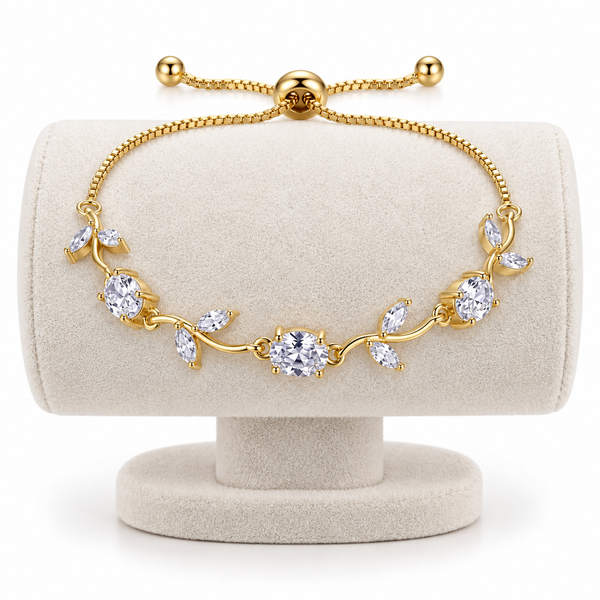 Crystal Adjustable Tulip Bracelet