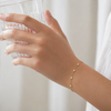 Oval Crystal Chain Bracelet