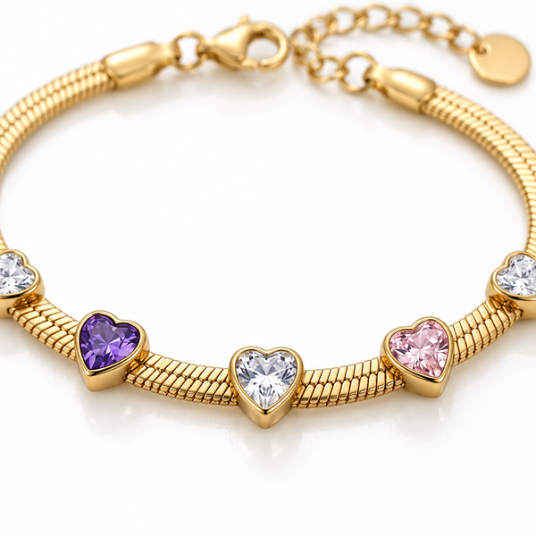Lavi Heart Wiper Chain Bracelet