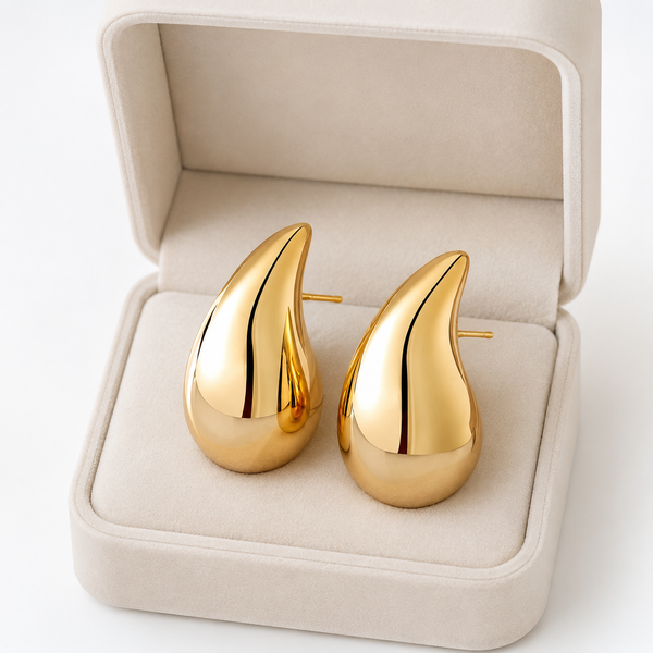 Gold Teardrop Earring
