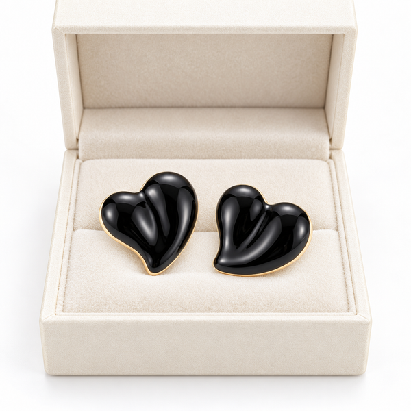 Black Heart earrings