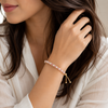 Blush and Pearl Bracelet - Adjustable