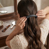 Close-up detail of the Minimal Matte Banana Clip hair claw clip