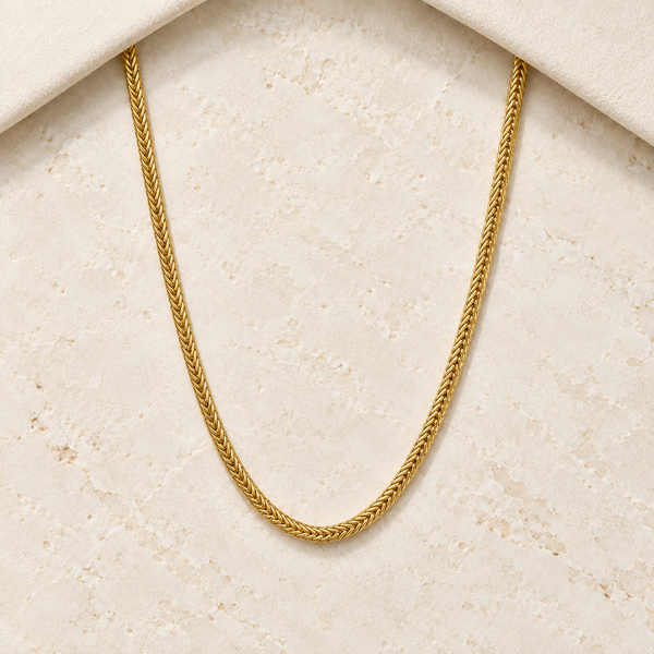 Wheat Plain Gold Chain