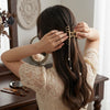 Pearl Chimes Minimal Hair Claw hair claw clip worn on model – styled for women
