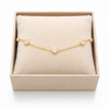 Oval Crystal Chain Bracelet