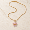 Crystal Blush Bloom Necklace