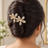 Crystal Studded Flower Clip