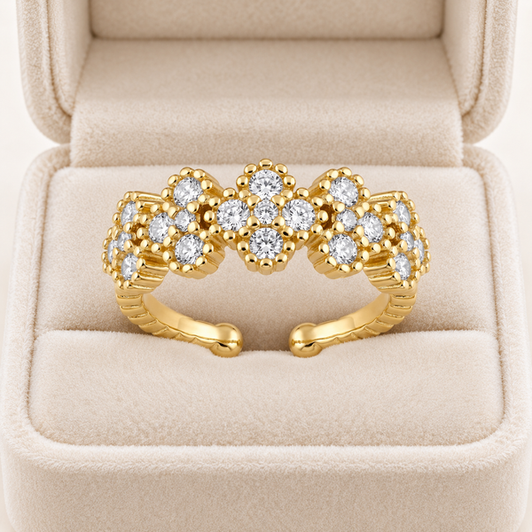 Crystal Lily Ring