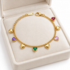 Multicolour Heart Bracelet