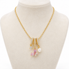 Pink Buttery Charm Necklace