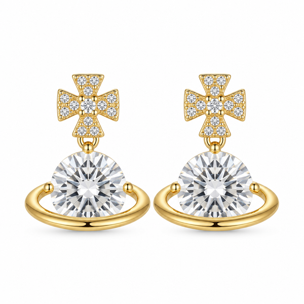 Crystal Orbit Earring