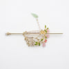 Close-up detail of the Midnight Garden Sonata Hair Clip hair barrette