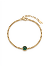 Dainty Emerald Stone Bracelet
