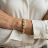 Crystal Disc Tennis Bracelet
