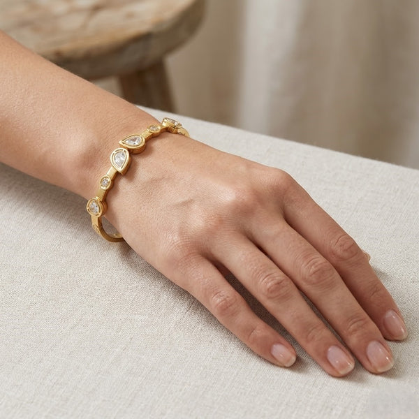 Valora Crystal Leaf Bracelet
