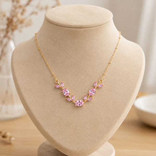 Aurora Blush Tulip Necklace
