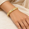 Crystal Carved Cuff Bracelet