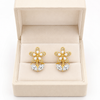 Dainty Glass pearl Flower Earring