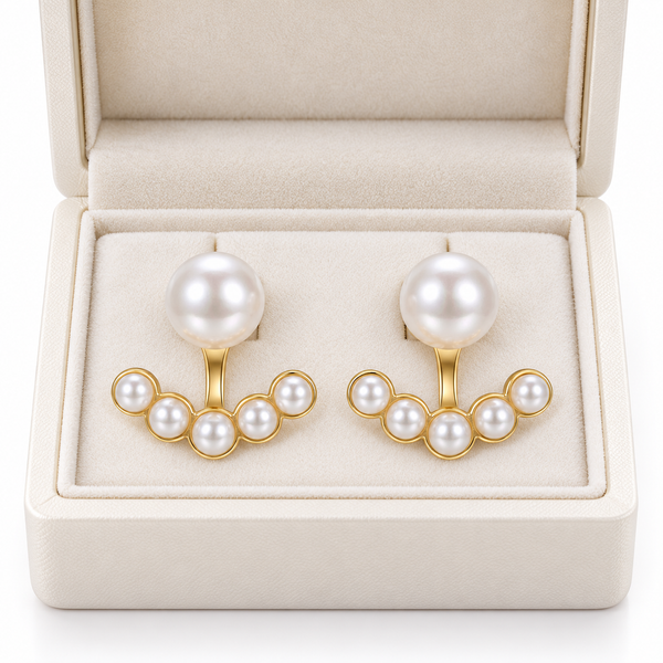 Pearl Arc Earrings
