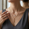 Layer Long Tassel Crystal Necklace