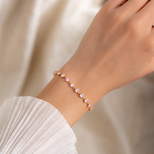 Lilac Diamond Crystal Bracelet