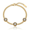 Roman Multi Disc Stud Bracelet