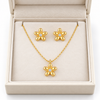 Flower Necklace with Earrings