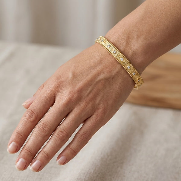 Gold embellished bracelet