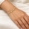 Oval Crystal Wiper Bracelet