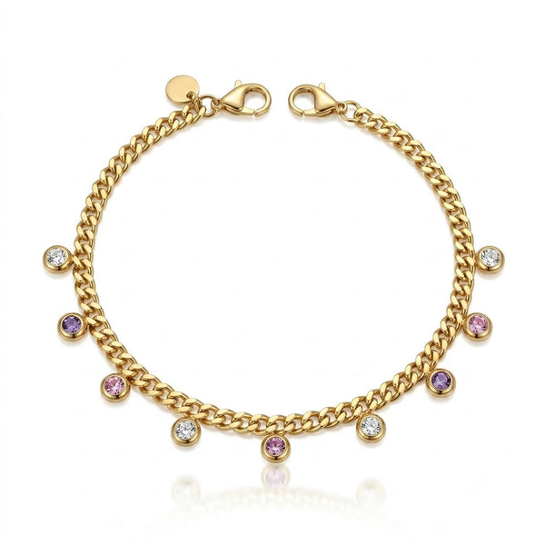 Pink Chimes Chain Bracelet