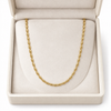 Barrel Beads Gold Chain