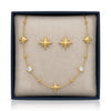Crystal Star Necklace with Earrings