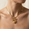 Bow Heart Necklace