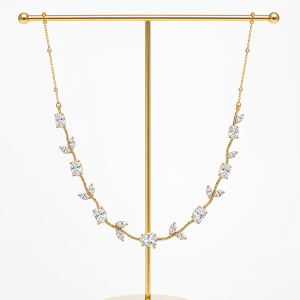 Moon Crystal Tulip Necklace