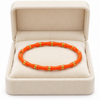 Orange Bamboo Bracelet