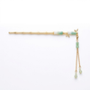 Emerald Bamboo Breeze Hair Stick – Emerald Green hair clip for women by Fix My Hairs