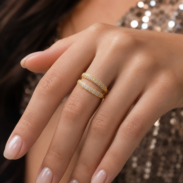 Spiral Studded Ring