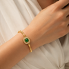Vintage Bamboo Emerald Bracelet