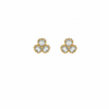 Dainty Heart Flower Necklace with Earrings