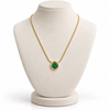 Emerald Minimal Necklace