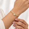 Double Chain Studded Diamond Bracelet