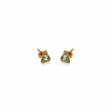 Tri Crown Charm Necklace with Earrings