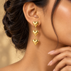 Multi Heart Drop Earring